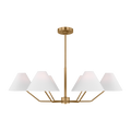Burke Large Chandelier Satin Brass