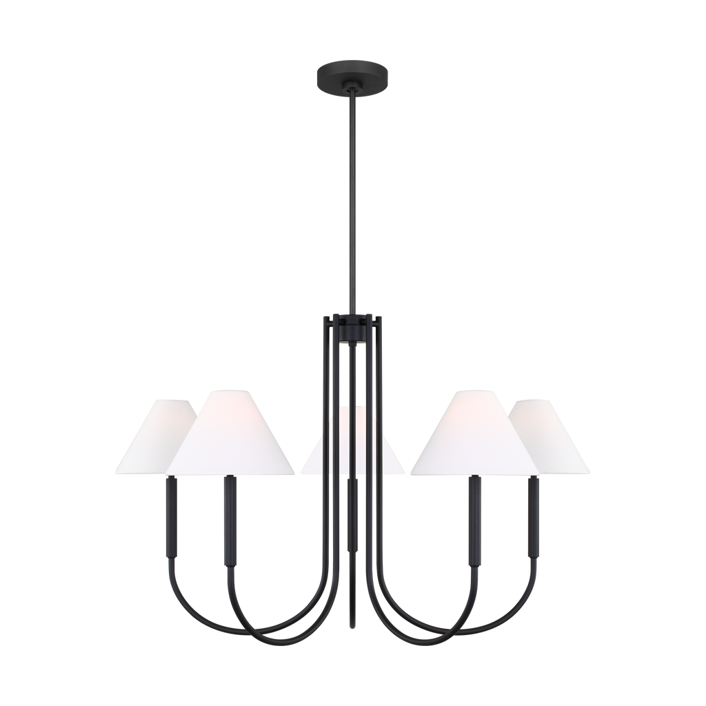 Porteau Large Chandelier Midnight Black