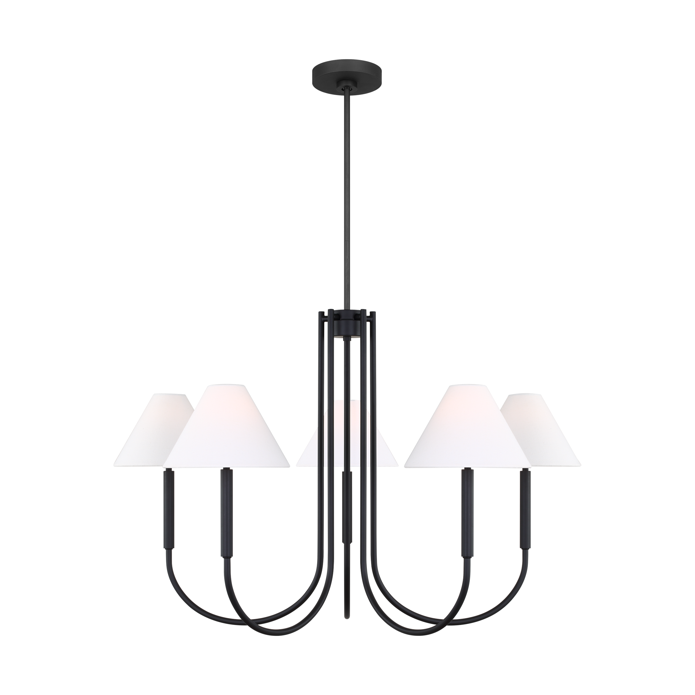 Porteau Large Chandelier Midnight Black