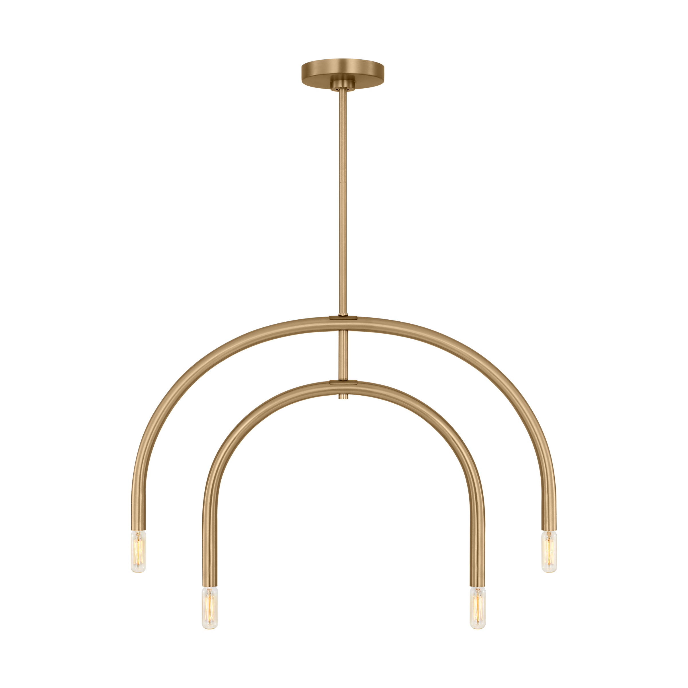 Hadden Small Chandelier Satin Brass