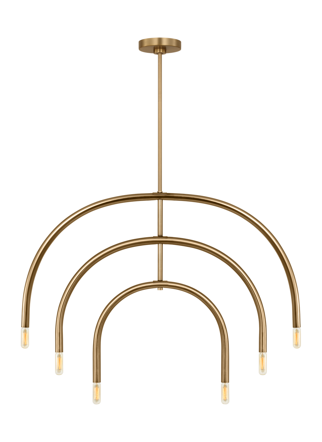 Hadden Large Chandelier Satin Brass