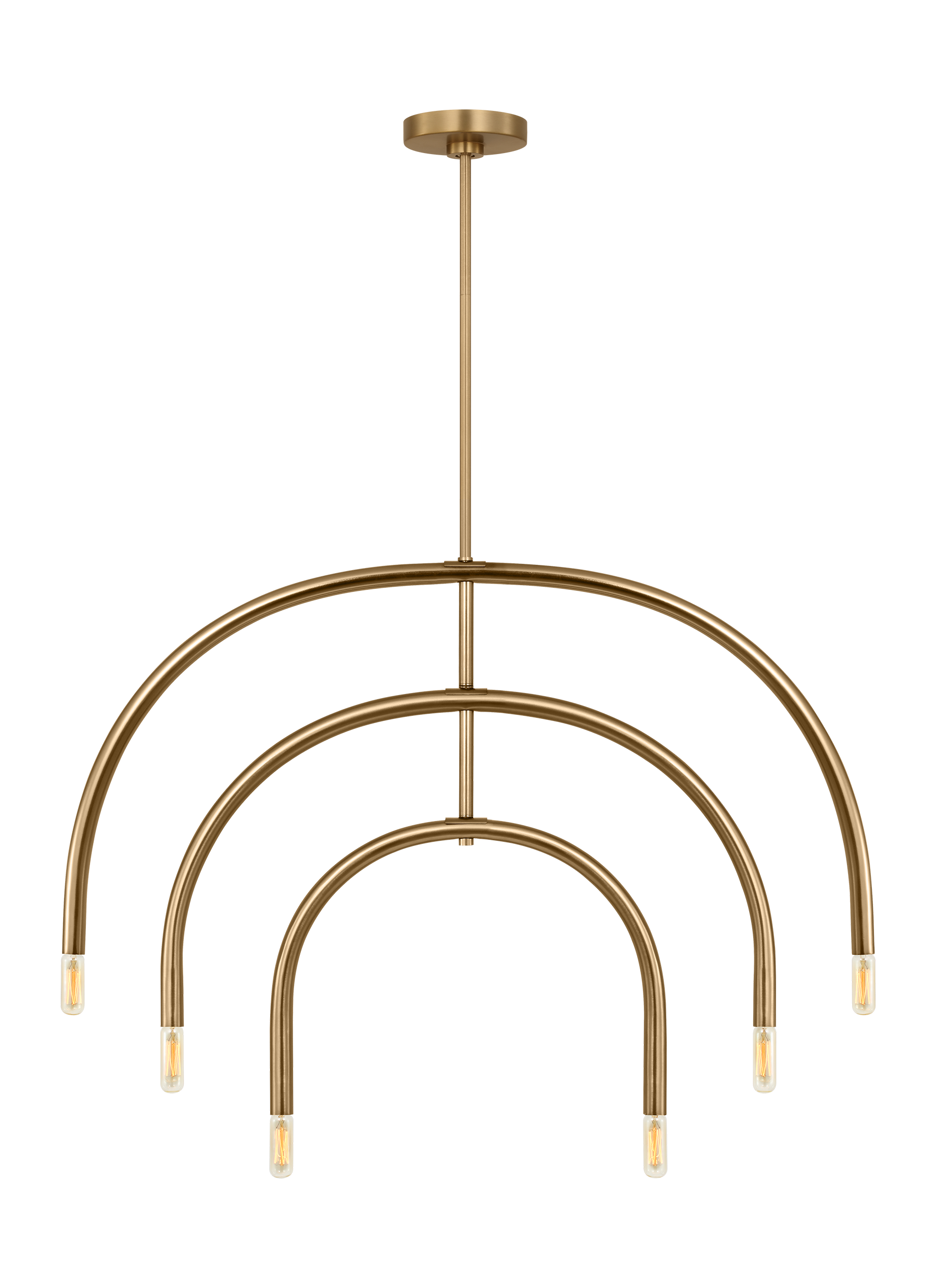 Hadden Large Chandelier Satin Brass