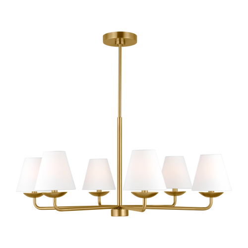 Albion Large Chandelier Satin Brass