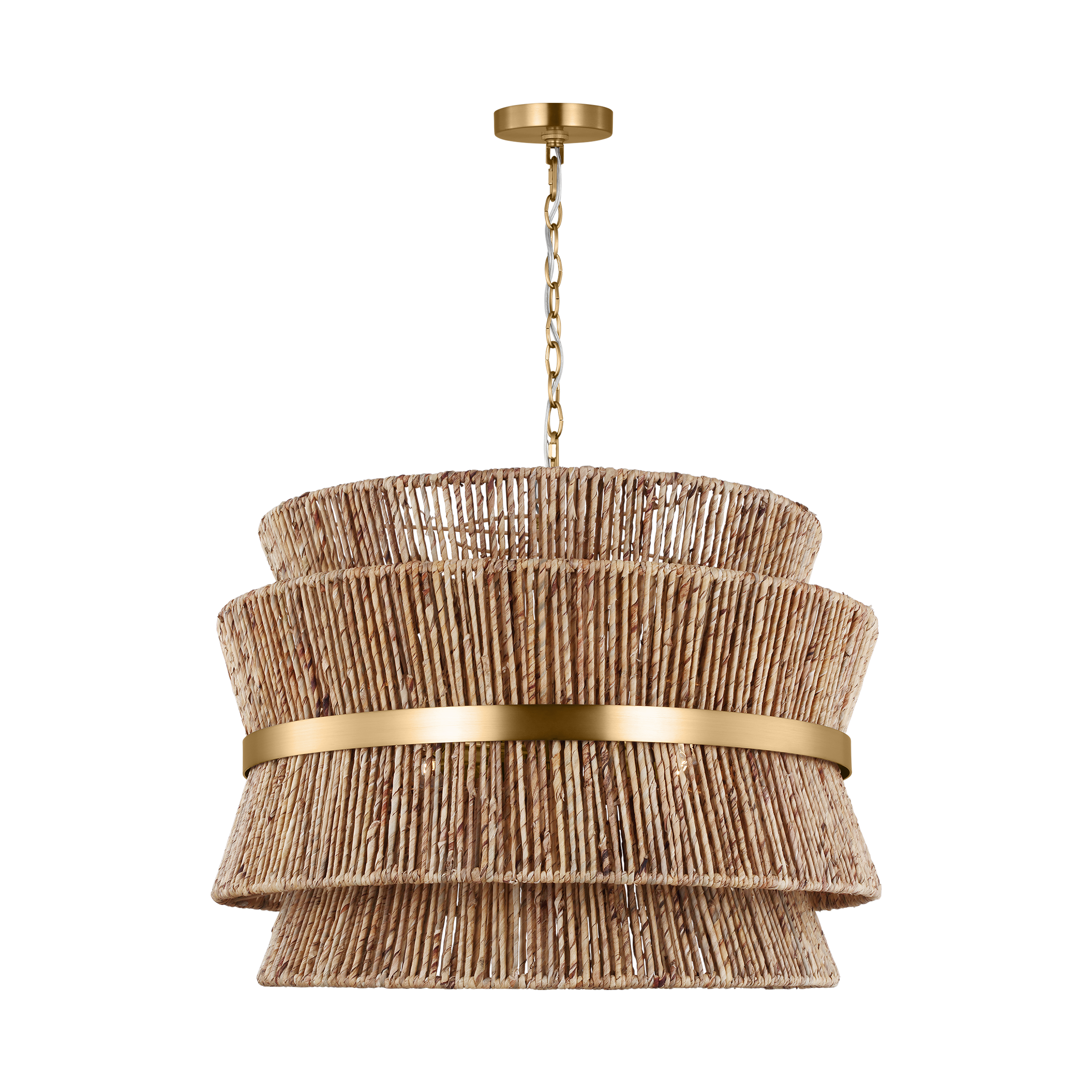 Thurlo Large Hanging Shade Satin Brass