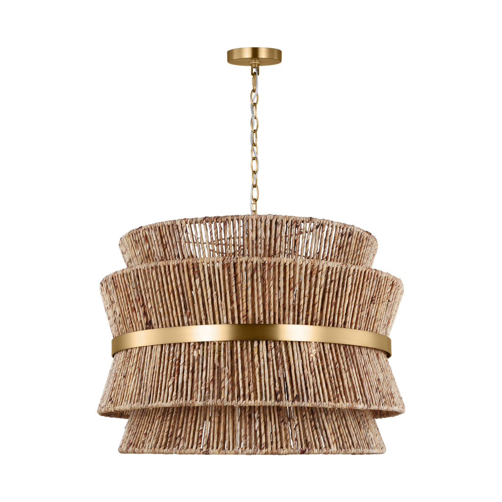Thurlo Large Hanging Shade Satin Brass
