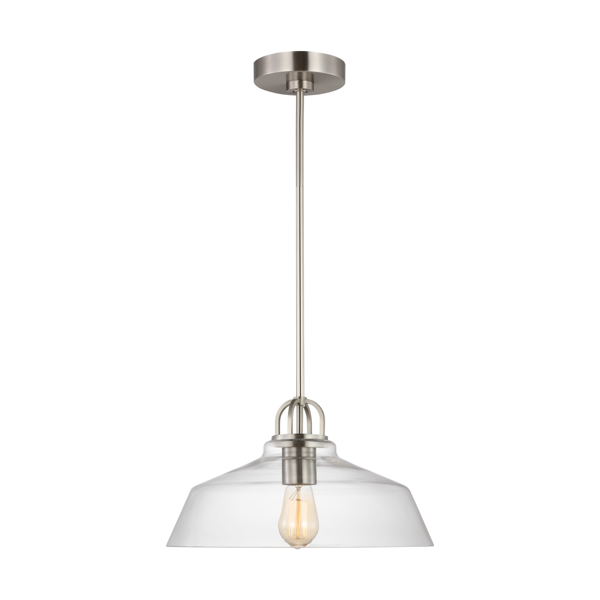Payton Small Pendant Brushed Steel