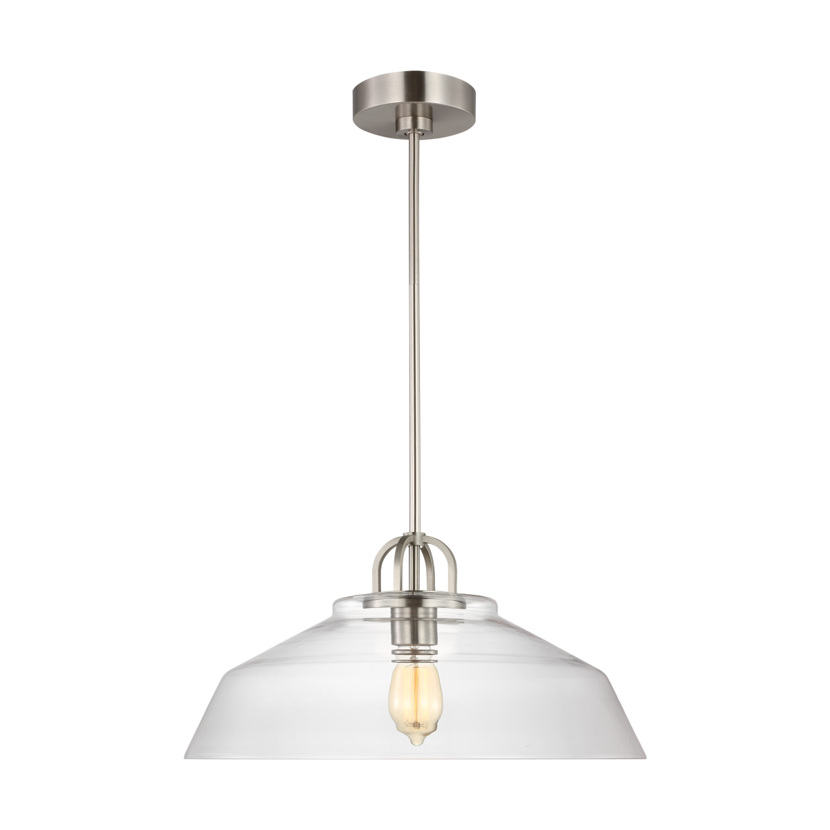 Payton Medium Pendant Brushed Steel