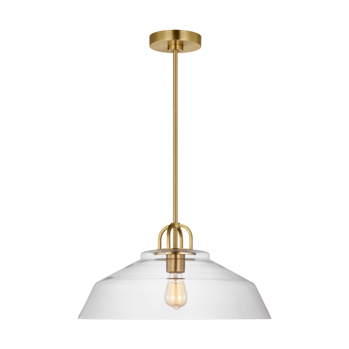 Payton Medium Pendant Satin Brass