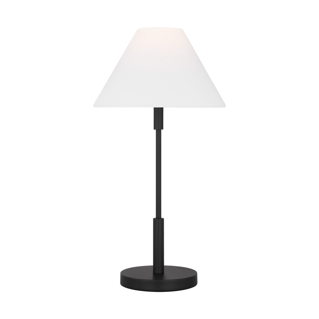 Porteau Medium Table Lamp Midnight Black Bulbs Inc