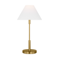 Porteau Medium Table Lamp Satin Brass Bulbs Inc