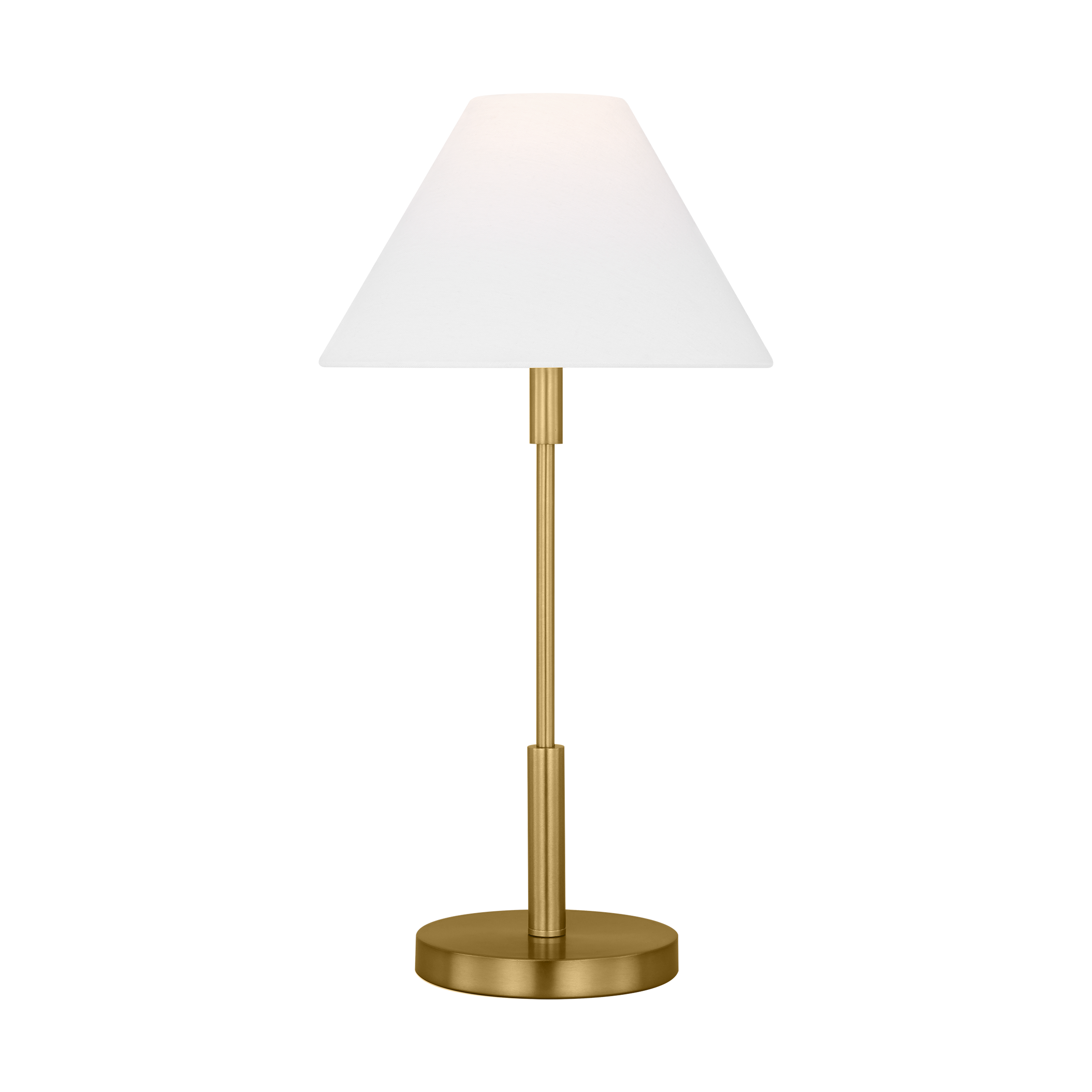 Porteau Medium Table Lamp Satin Brass Bulbs Inc