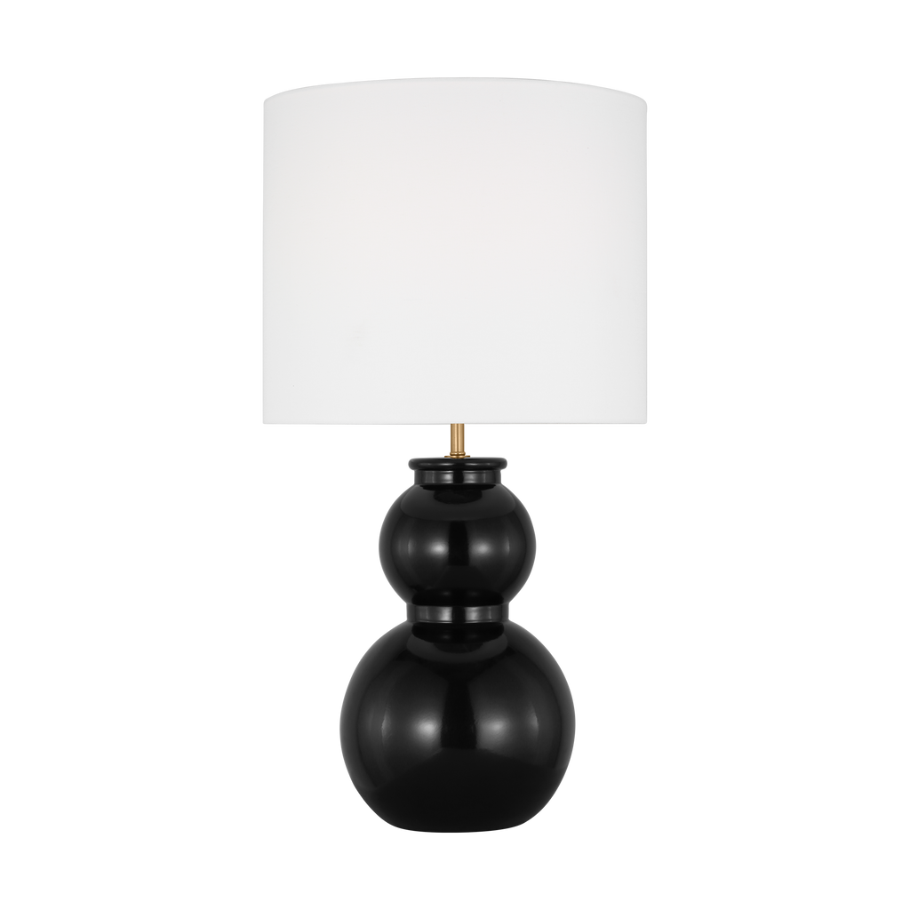 Buckley Medium Table Lamp Gloss Black Bulbs Inc