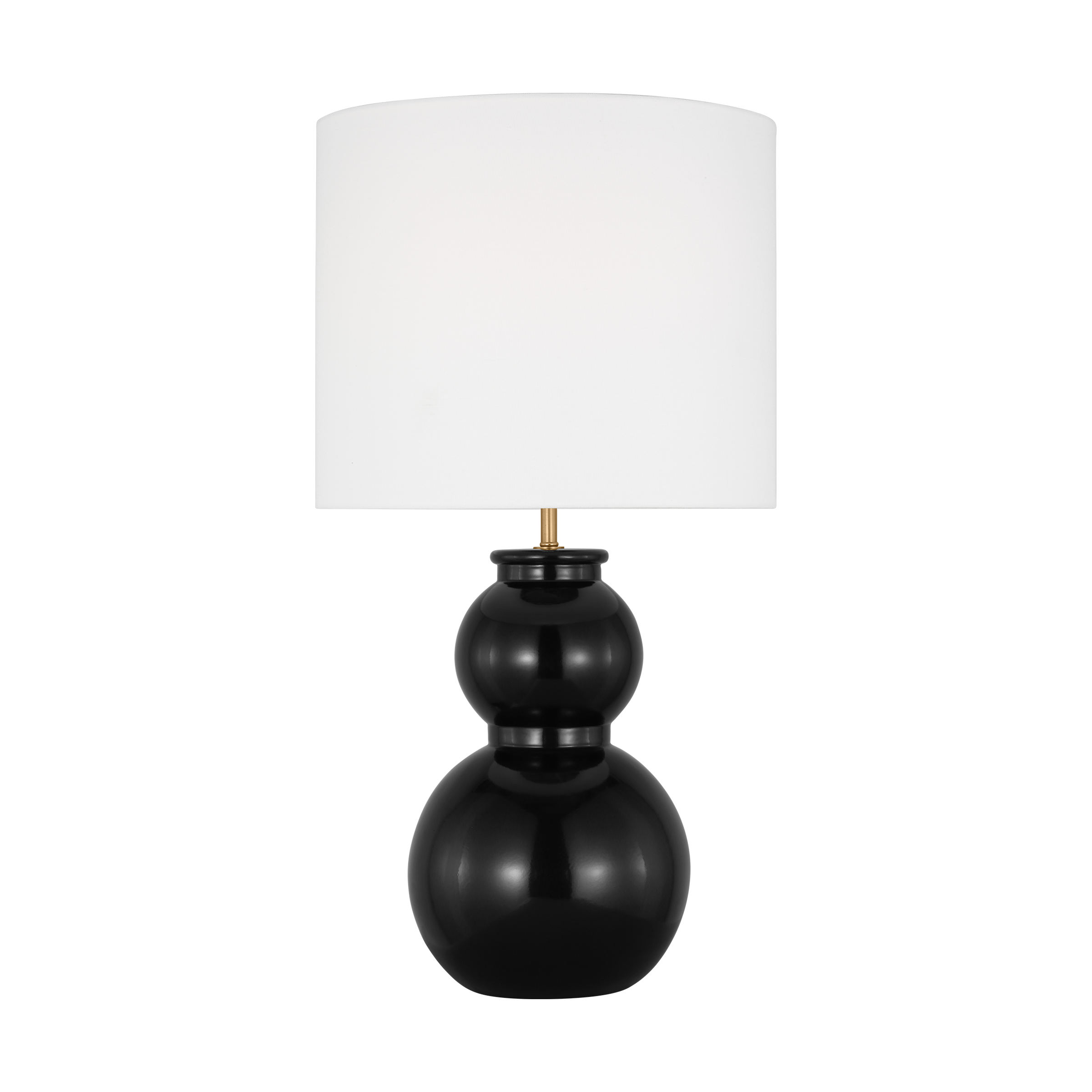 Buckley Medium Table Lamp Gloss Black Bulbs Inc