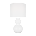 Buckley Medium Table Lamp Gloss White Bulbs Inc