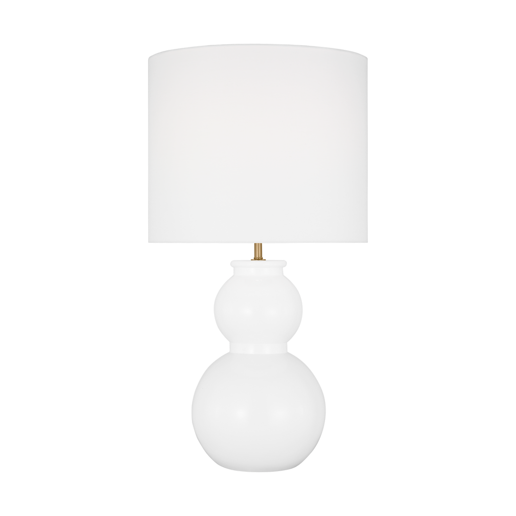 Buckley Medium Table Lamp Gloss White Bulbs Inc