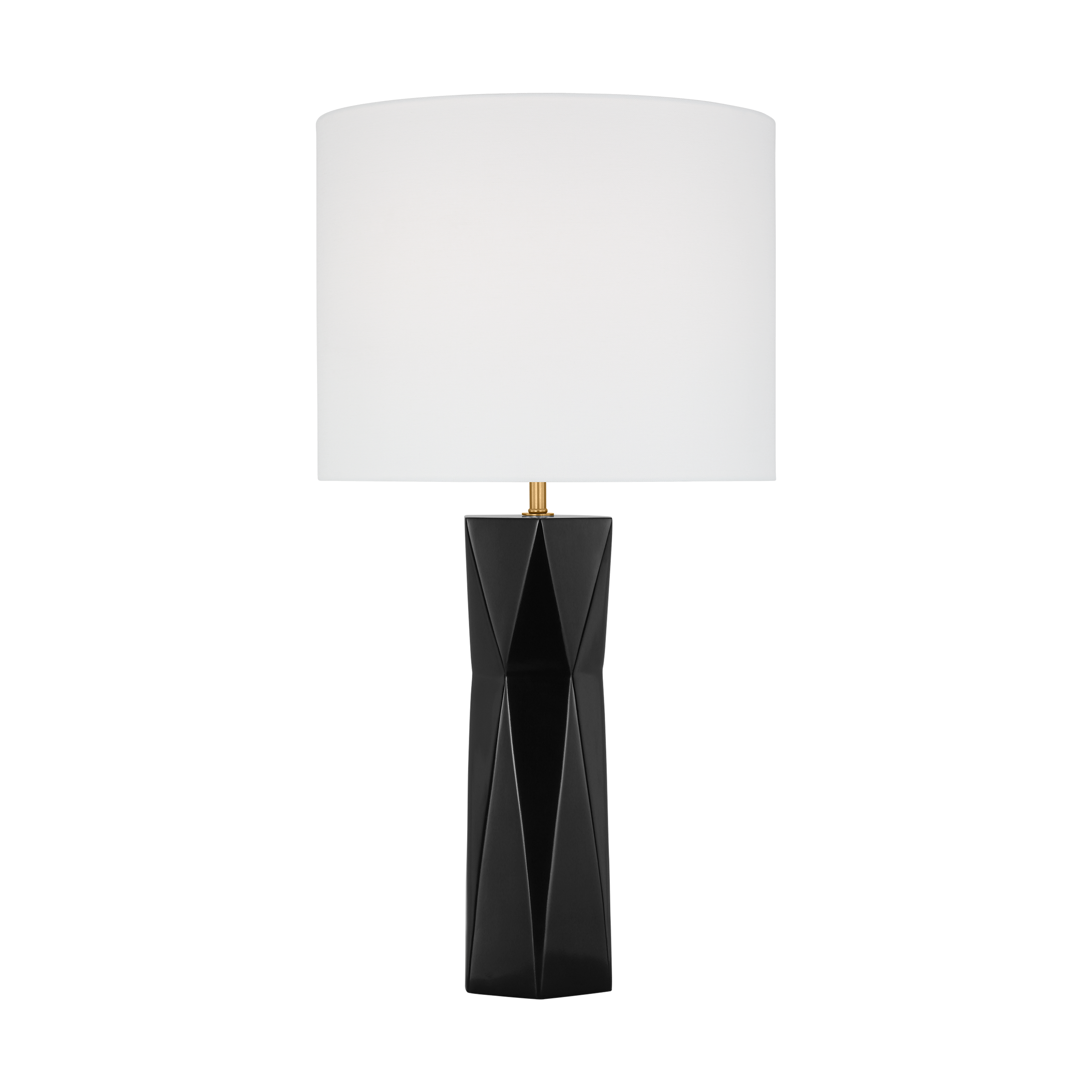Fernwood Medium Table Lamp Gloss Black Bulbs Inc