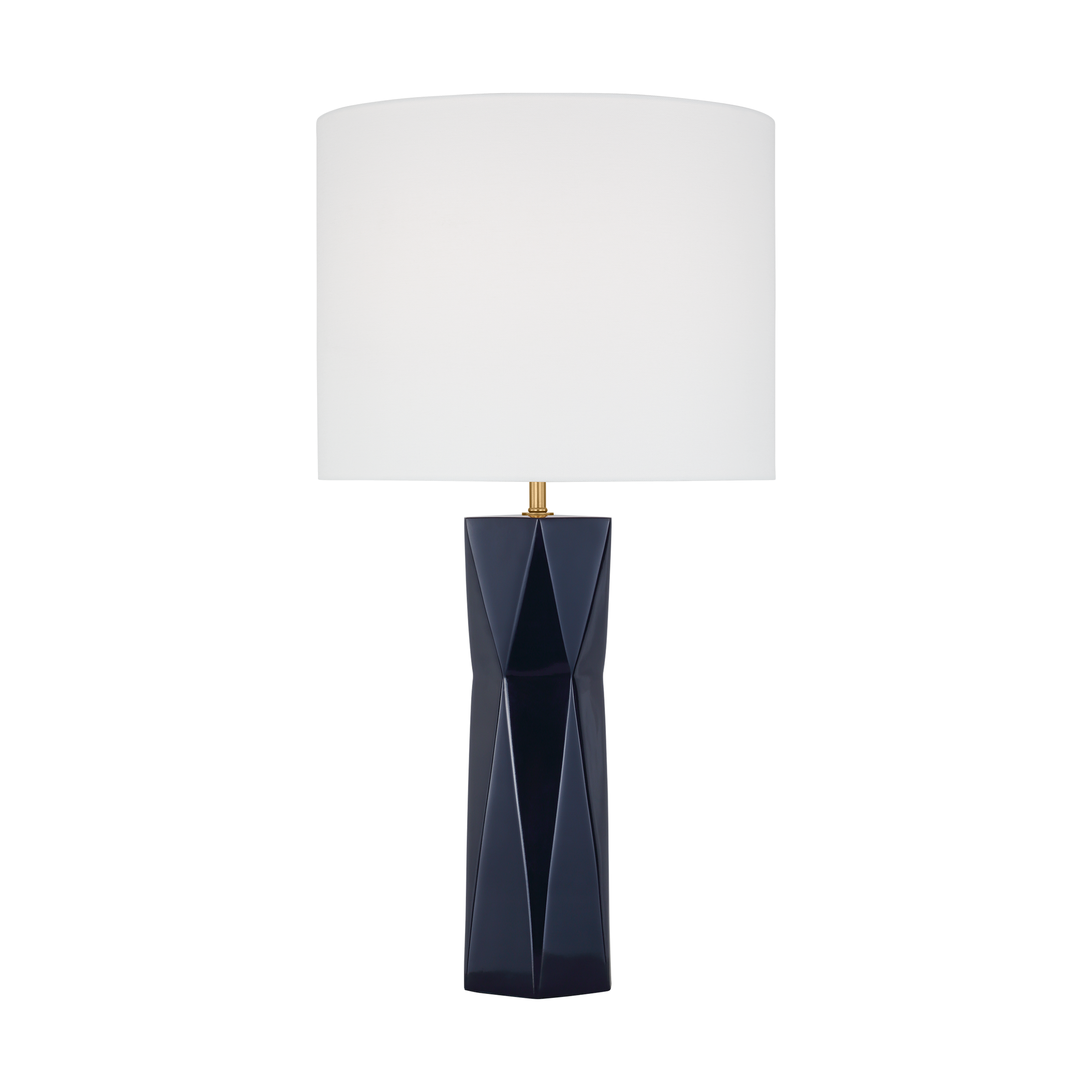 Fernwood Medium Table Lamp Gloss Navy Bulbs Inc