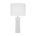 Fernwood Medium Table Lamp Gloss White Bulbs Inc