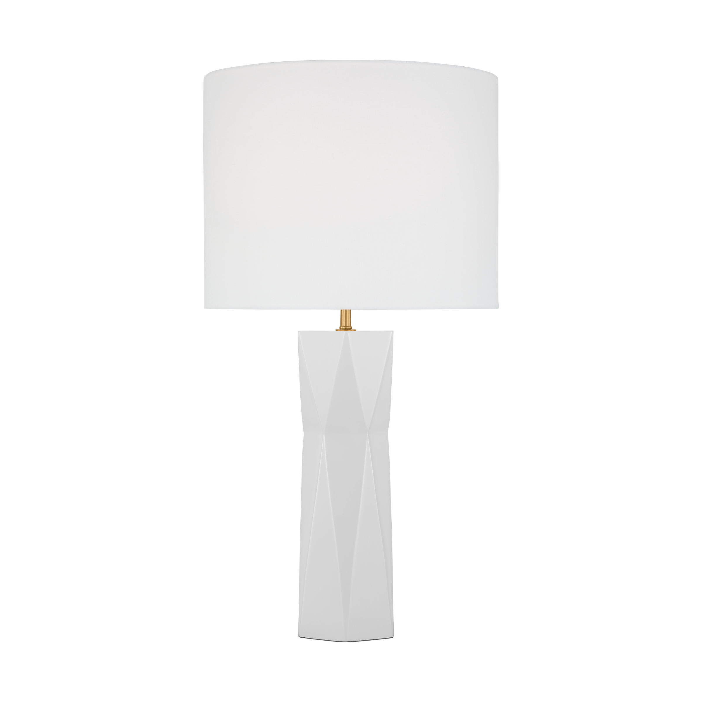 Fernwood Medium Table Lamp Gloss White Bulbs Inc