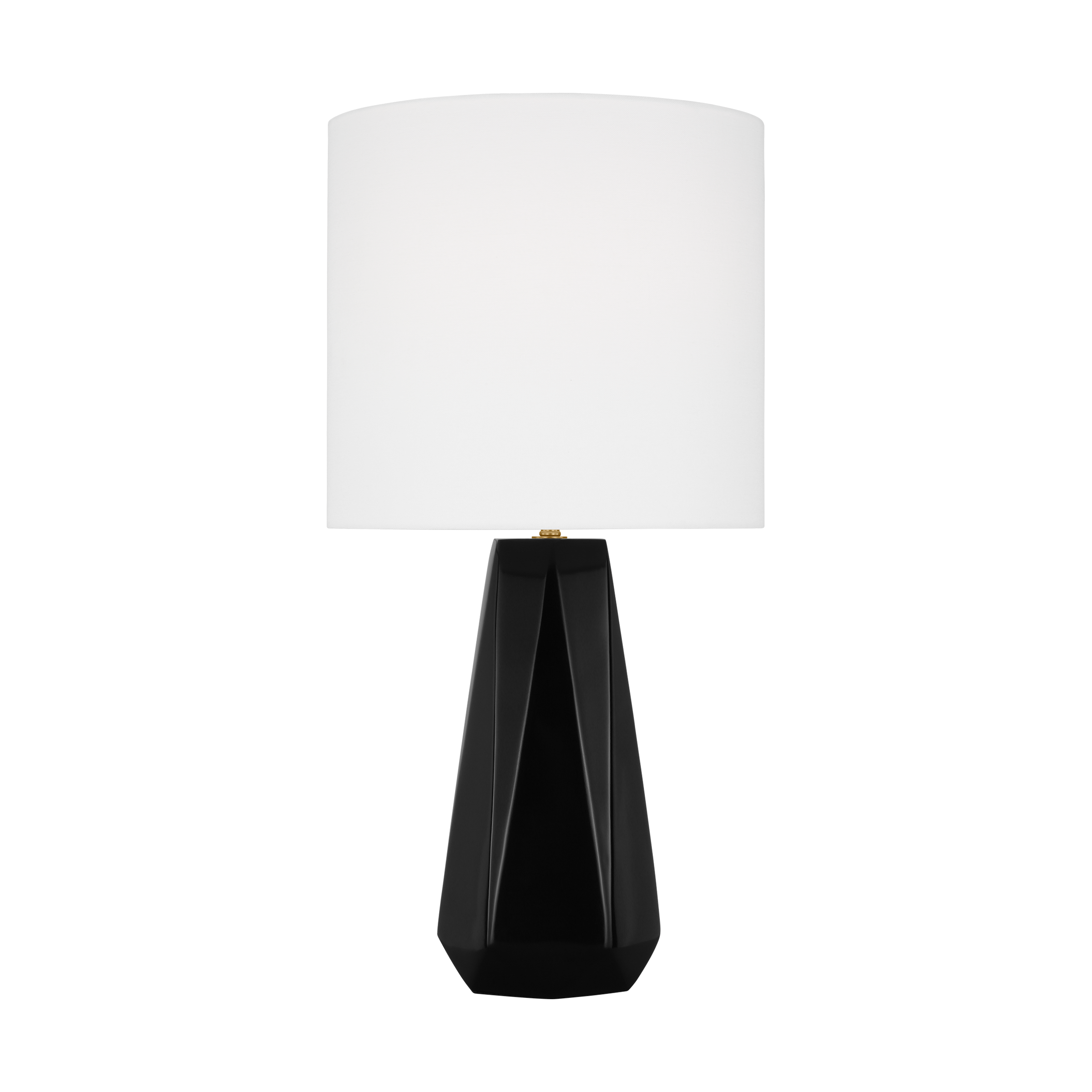Moresby Medium Table Lamp Gloss Black Bulbs Inc