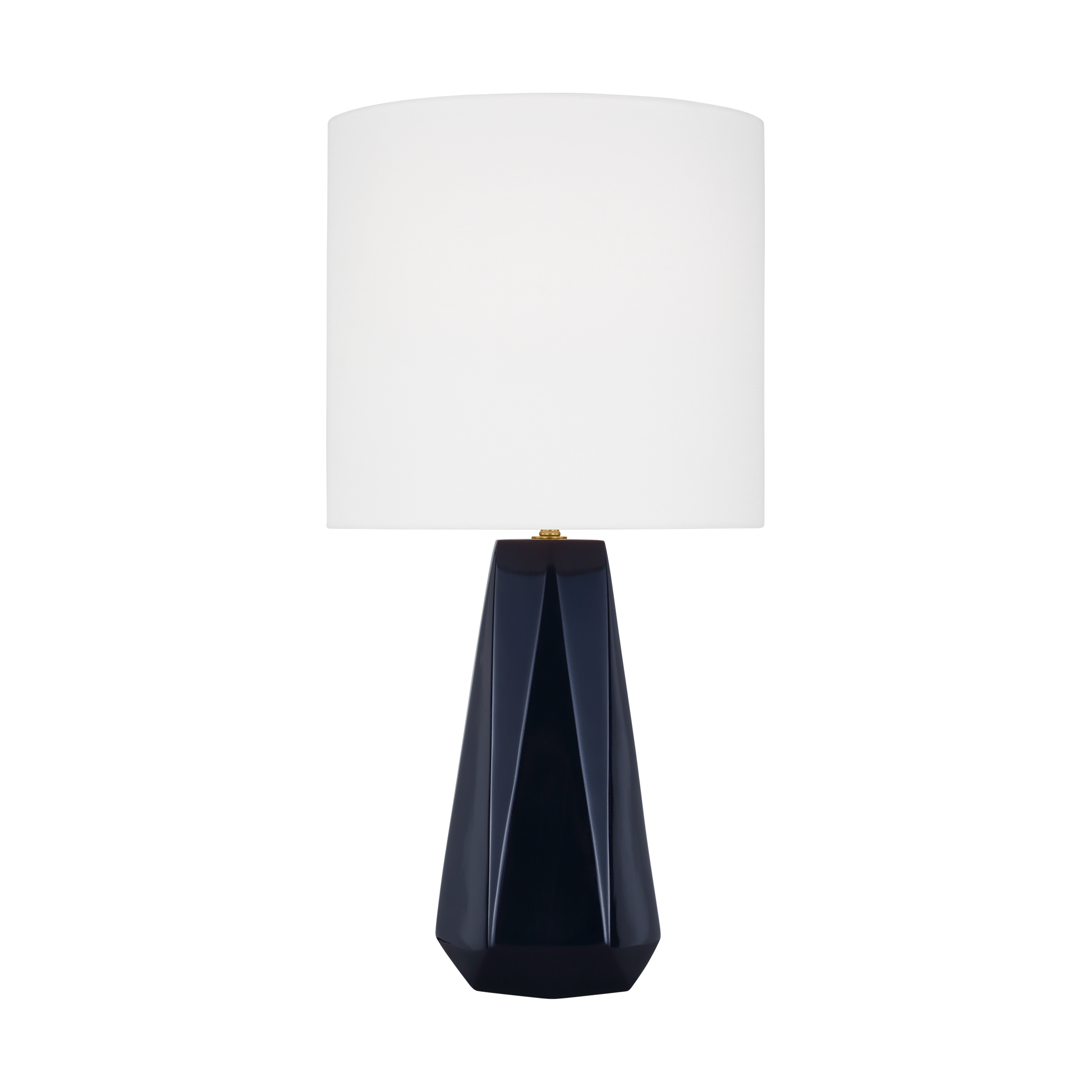 Moresby Medium Table Lamp Gloss Navy Bulbs Inc