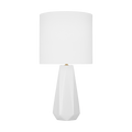 Moresby Medium Table Lamp Gloss White Bulbs Inc