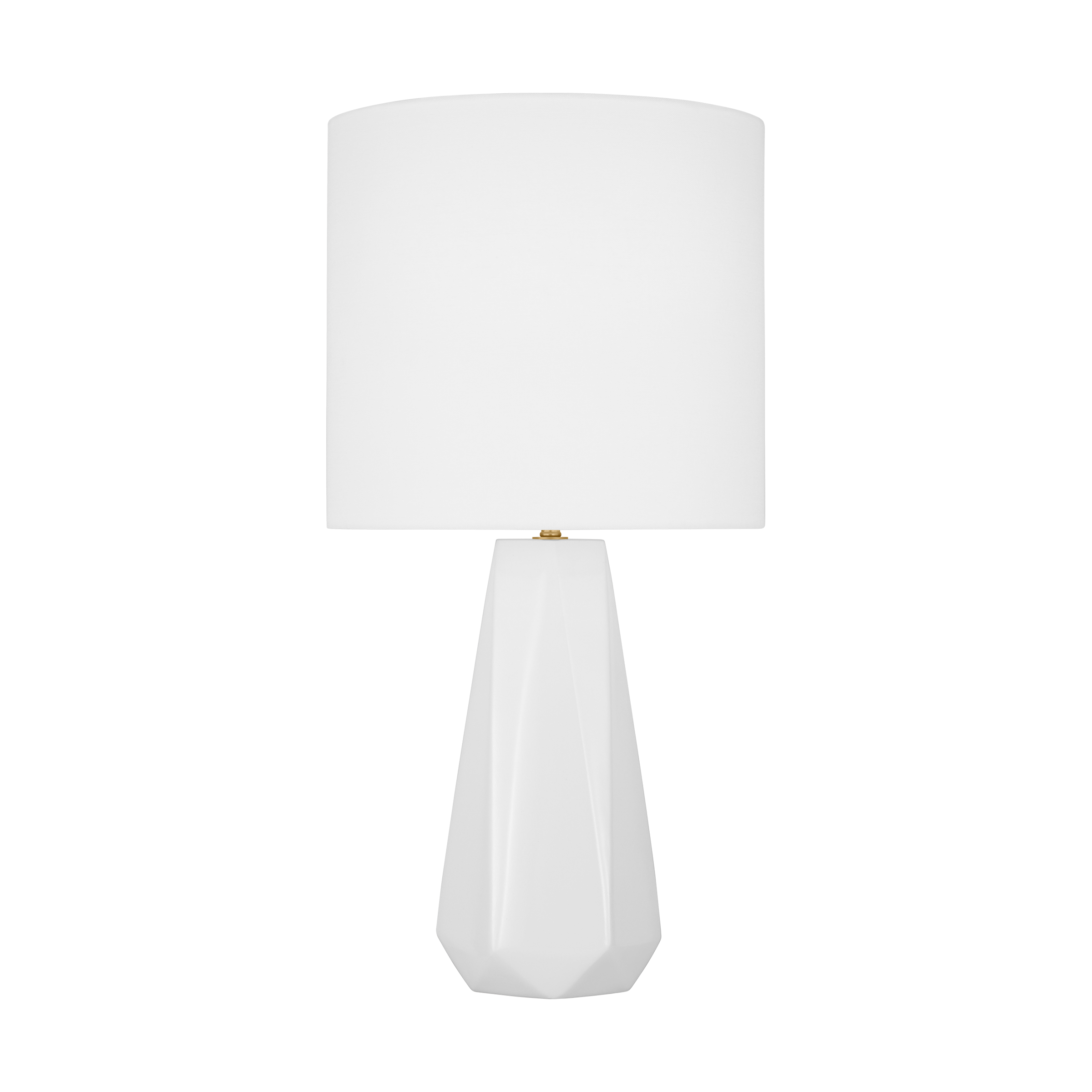 Moresby Medium Table Lamp Gloss White Bulbs Inc