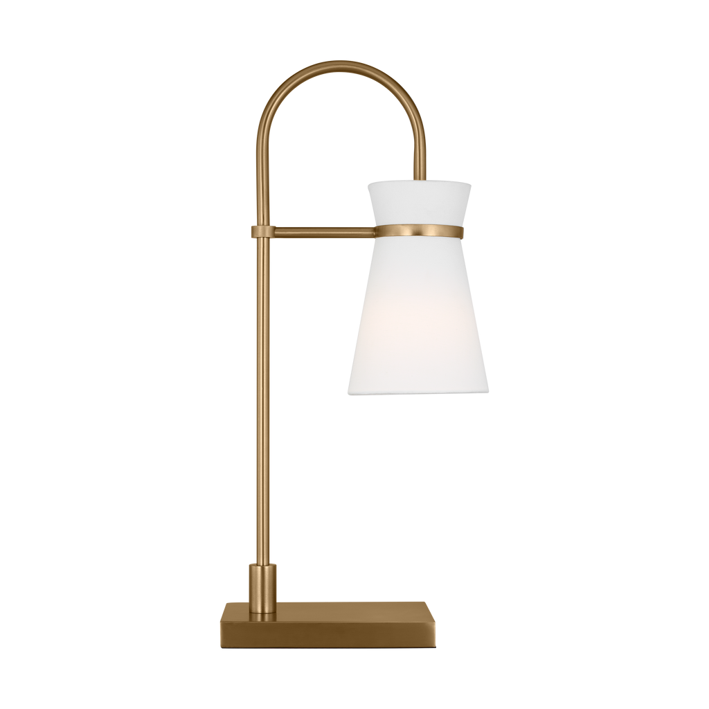 Binx Medium Task Table Lamp Satin Brass Bulbs Inc