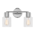 Sayward 2-Light Bath Sconce | Chrome Bulb(s) Not Included