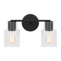 Sayward 2-Light Bath Sconce | Midnight Black Bulb(s) Not Included