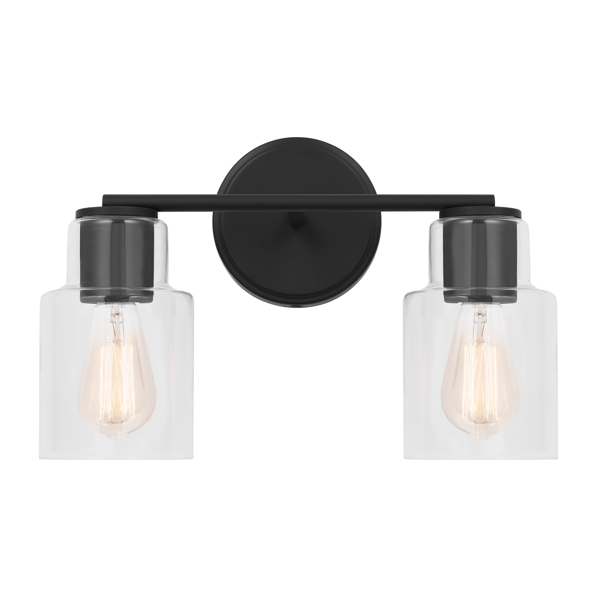 Sayward 2-Light Bath Sconce | Midnight Black Bulb(s) Not Included