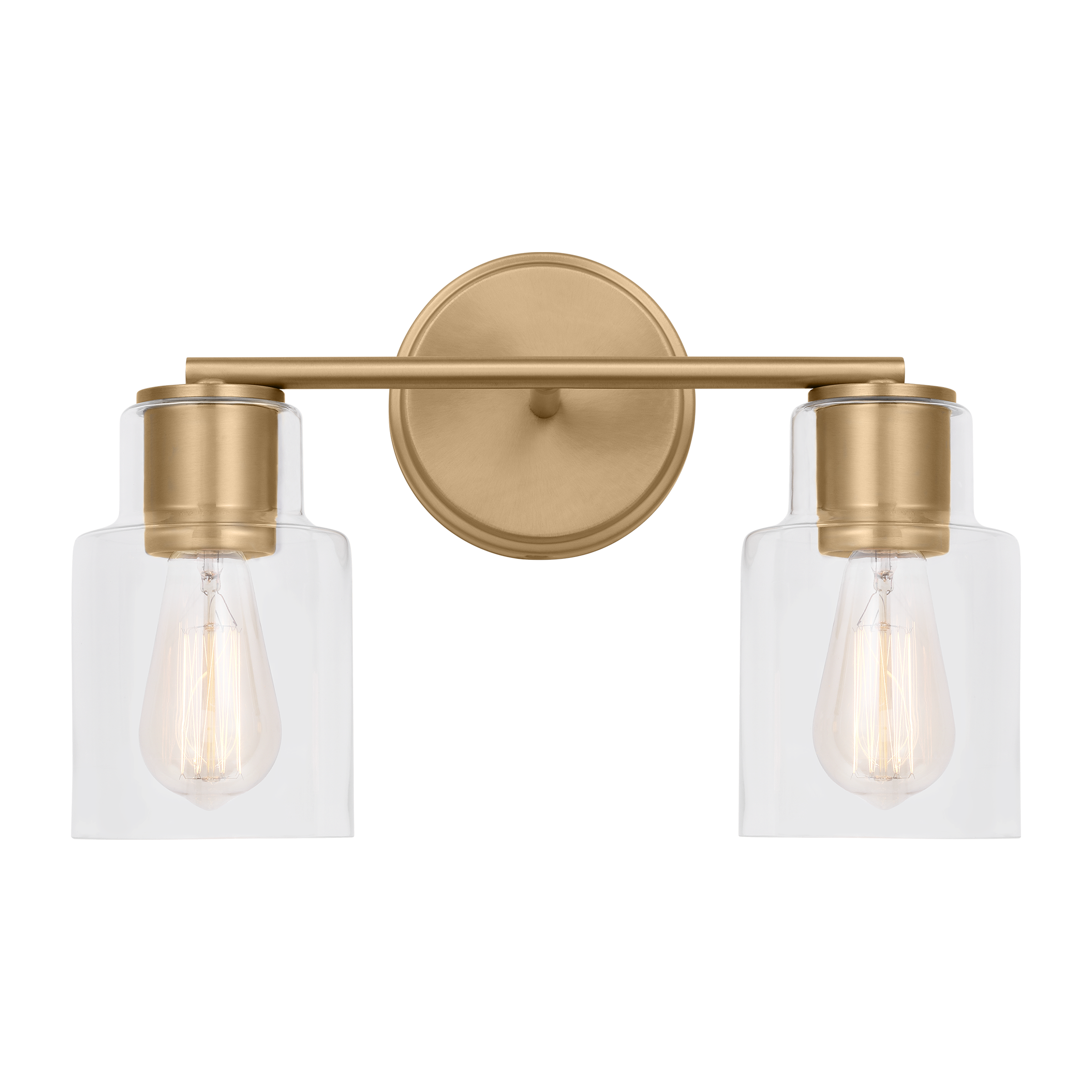 Sayward 2-Light Bath Sconce | Satin Brass Bulb(s) Not Included