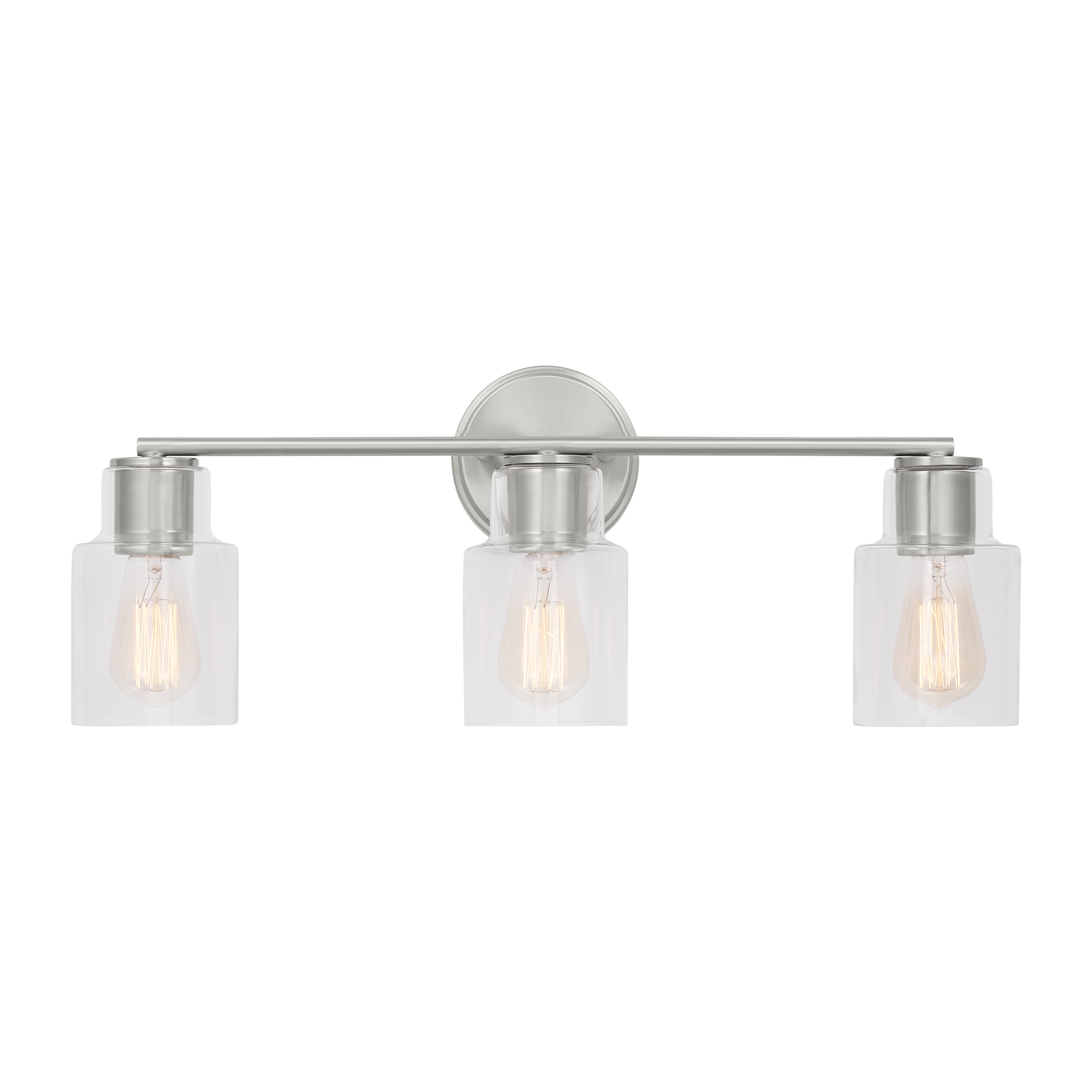 Sayward 3-Light Bath Sconce | Brushed Steel Bulb(s) Not Included