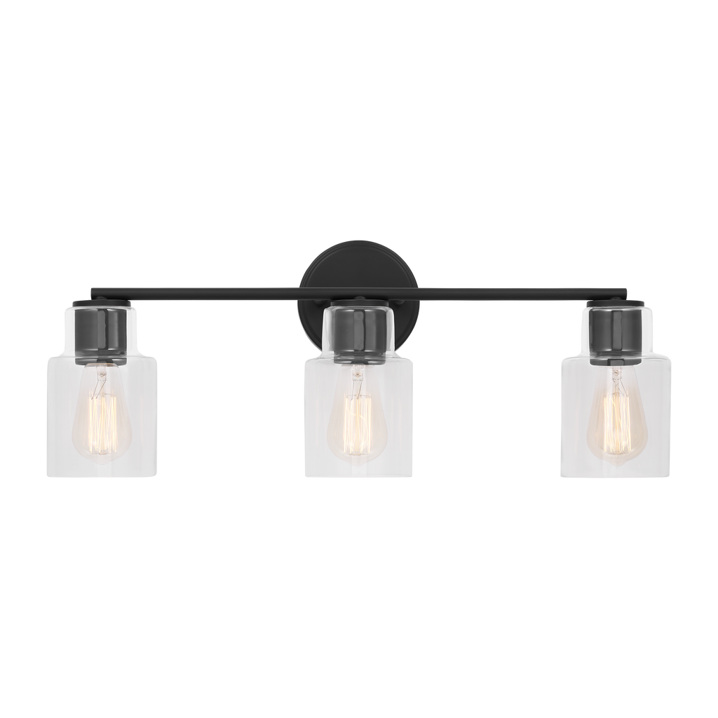 Sayward 3-Light Bath Sconce | Midnight Black Bulb(s) Not Included