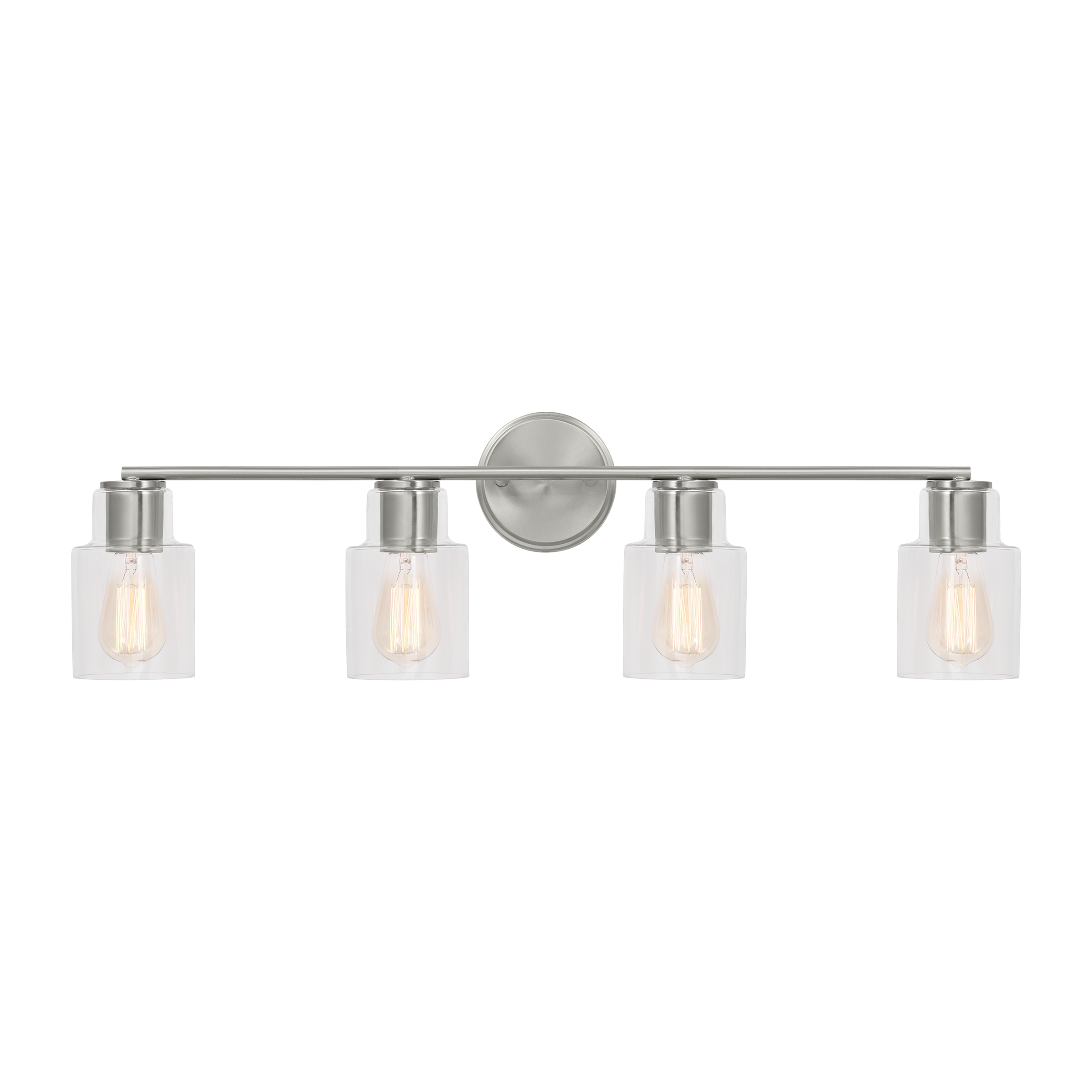 Sayward 4-Light Bath Sconce | Brushed Steel Bulb(s) Not Included