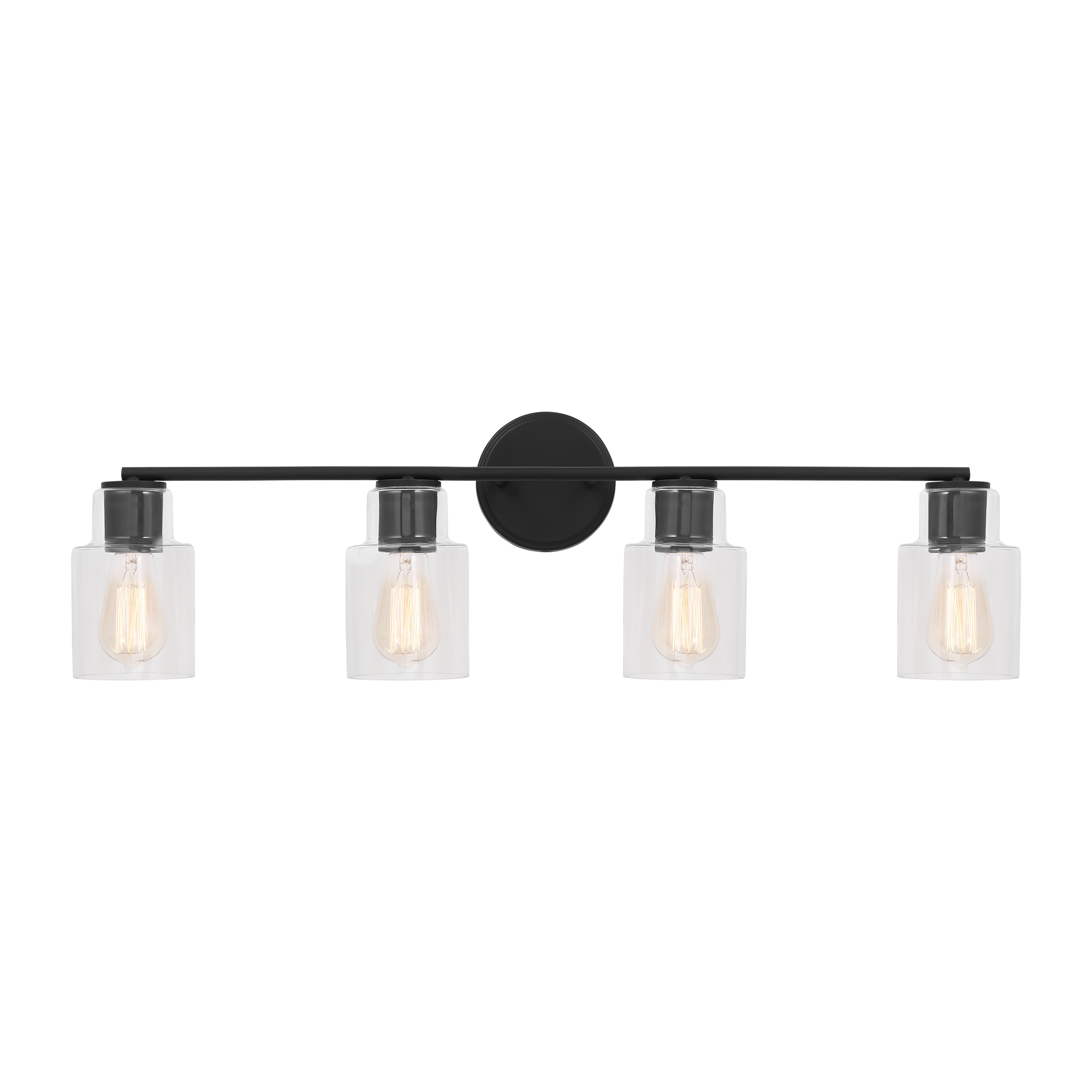 Sayward 4-Light Bath Sconce | Midnight Black Bulb(s) Not Included