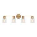 Sayward 4-Light Bath Sconce | Satin Brass Bulb(s) Not Included