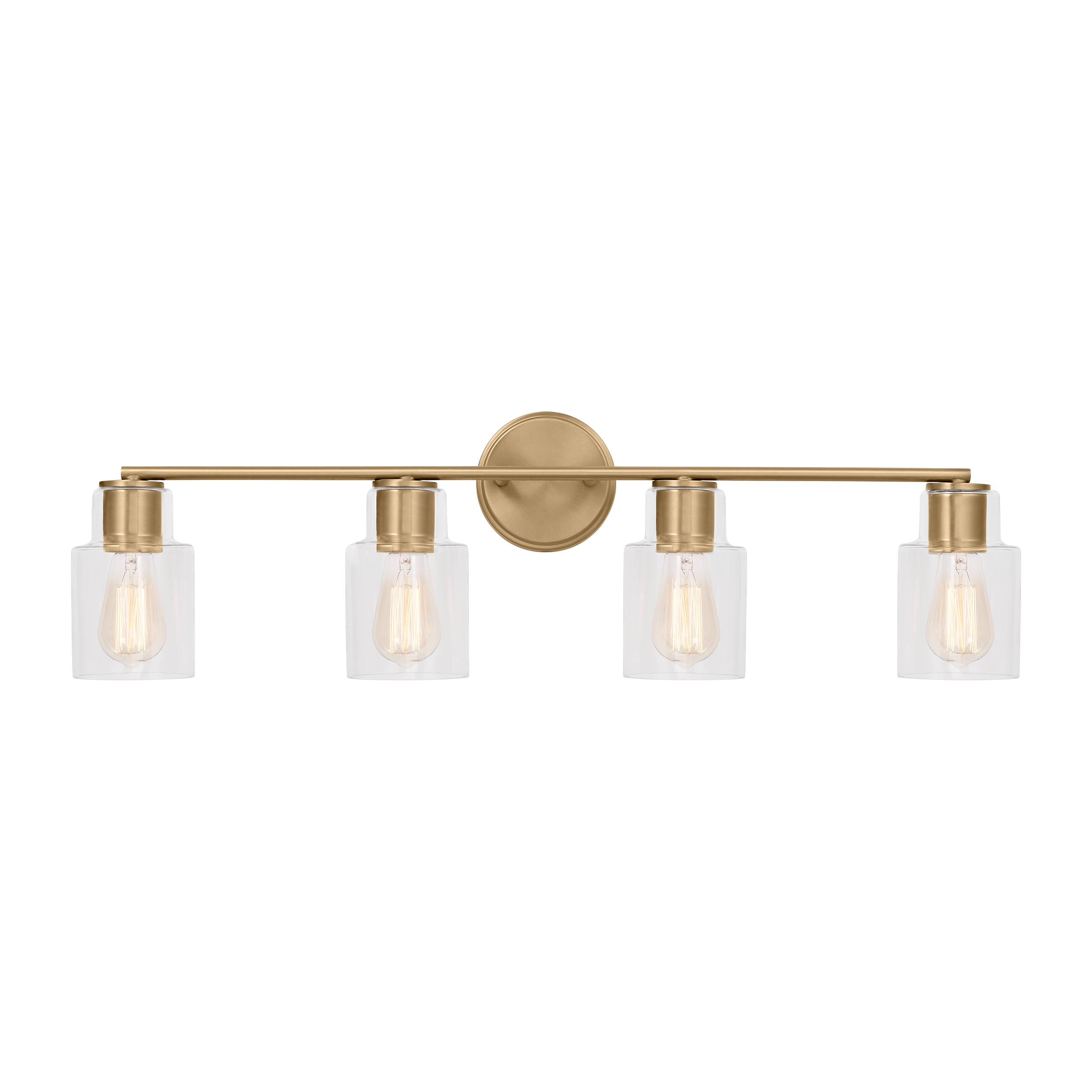 Sayward 4-Light Bath Sconce | Satin Brass Bulb(s) Not Included