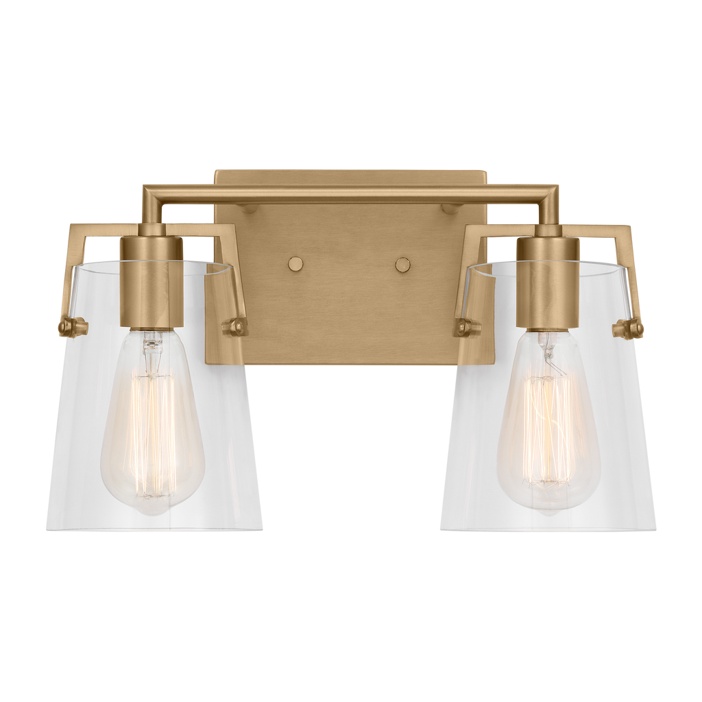 Crofton 2 - Light Vanity Satin Brass