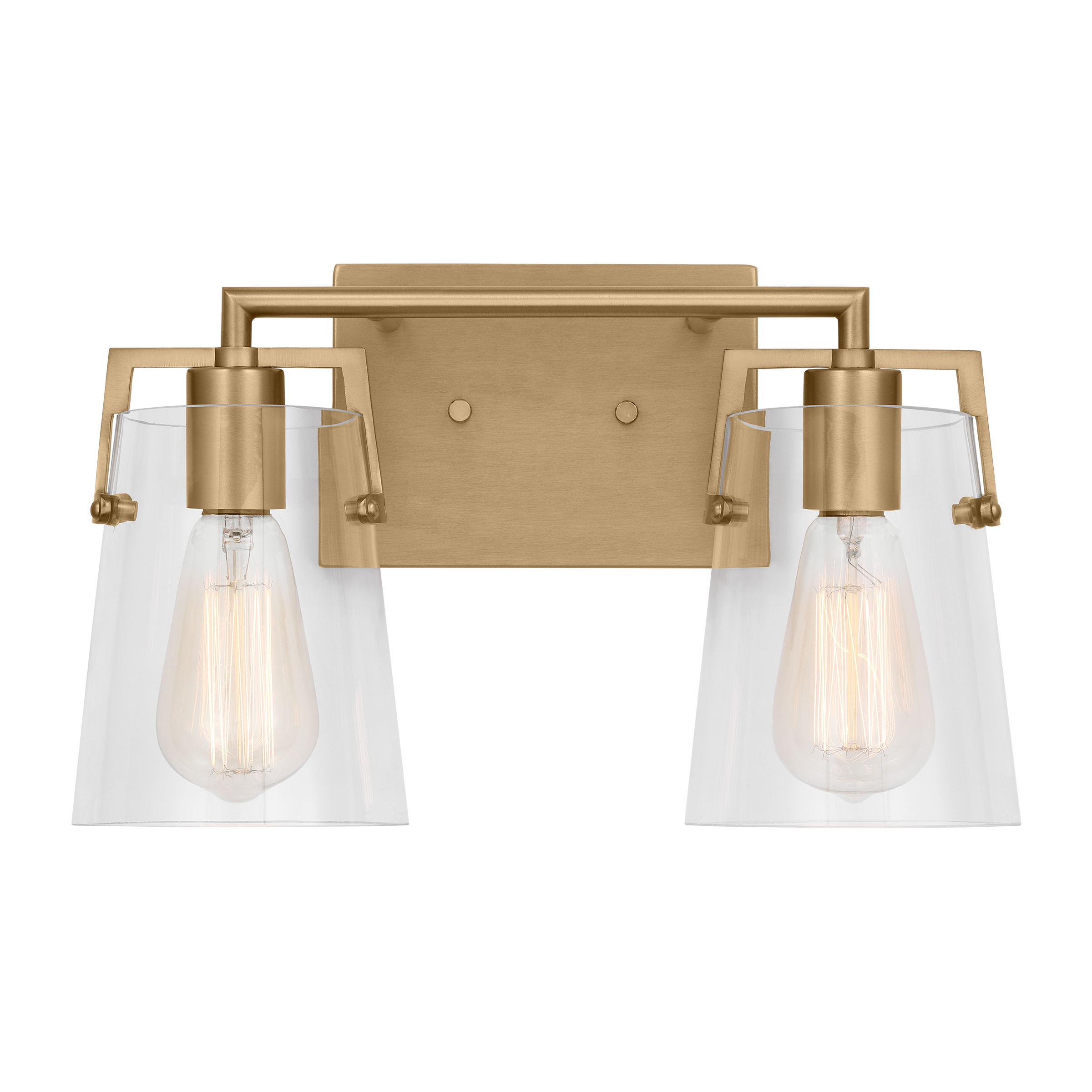 Crofton 2 - Light Vanity Satin Brass