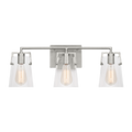 Crofton 3 - Light Vanity Brushed Nickel