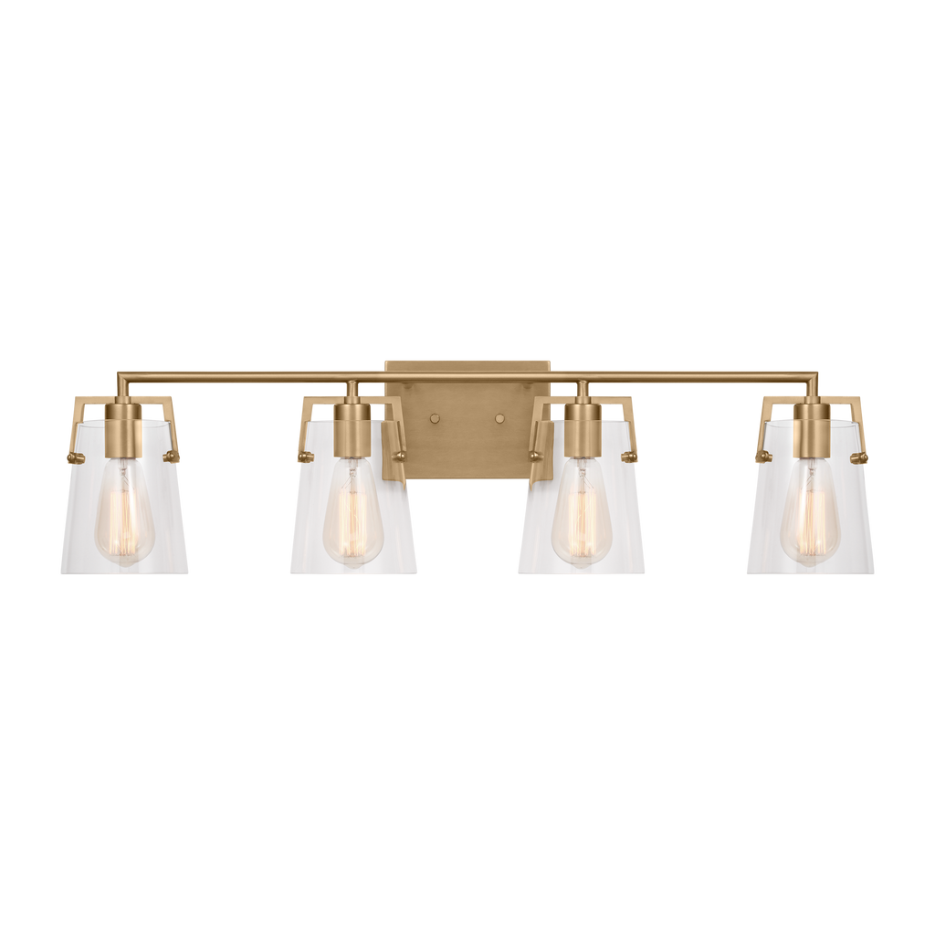 Crofton 4 - Light Vanity Satin Brass