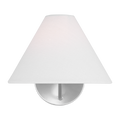 Burke Medium Sconce Brushed Steel