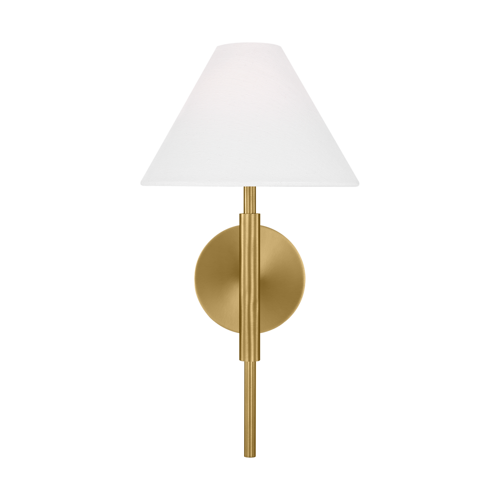 Porteau Medium Sconce Satin Brass