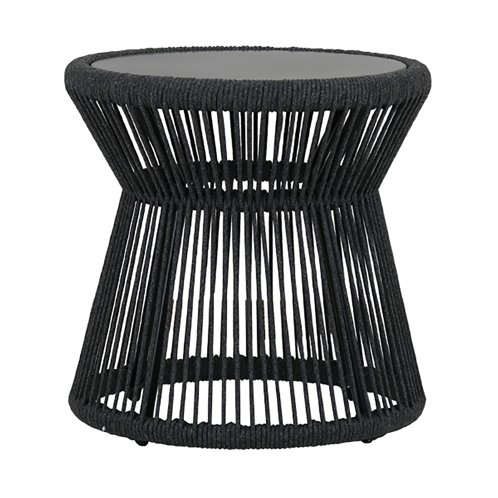 Milano End Table w/ 20" Honed Absolute Granite Insert Top