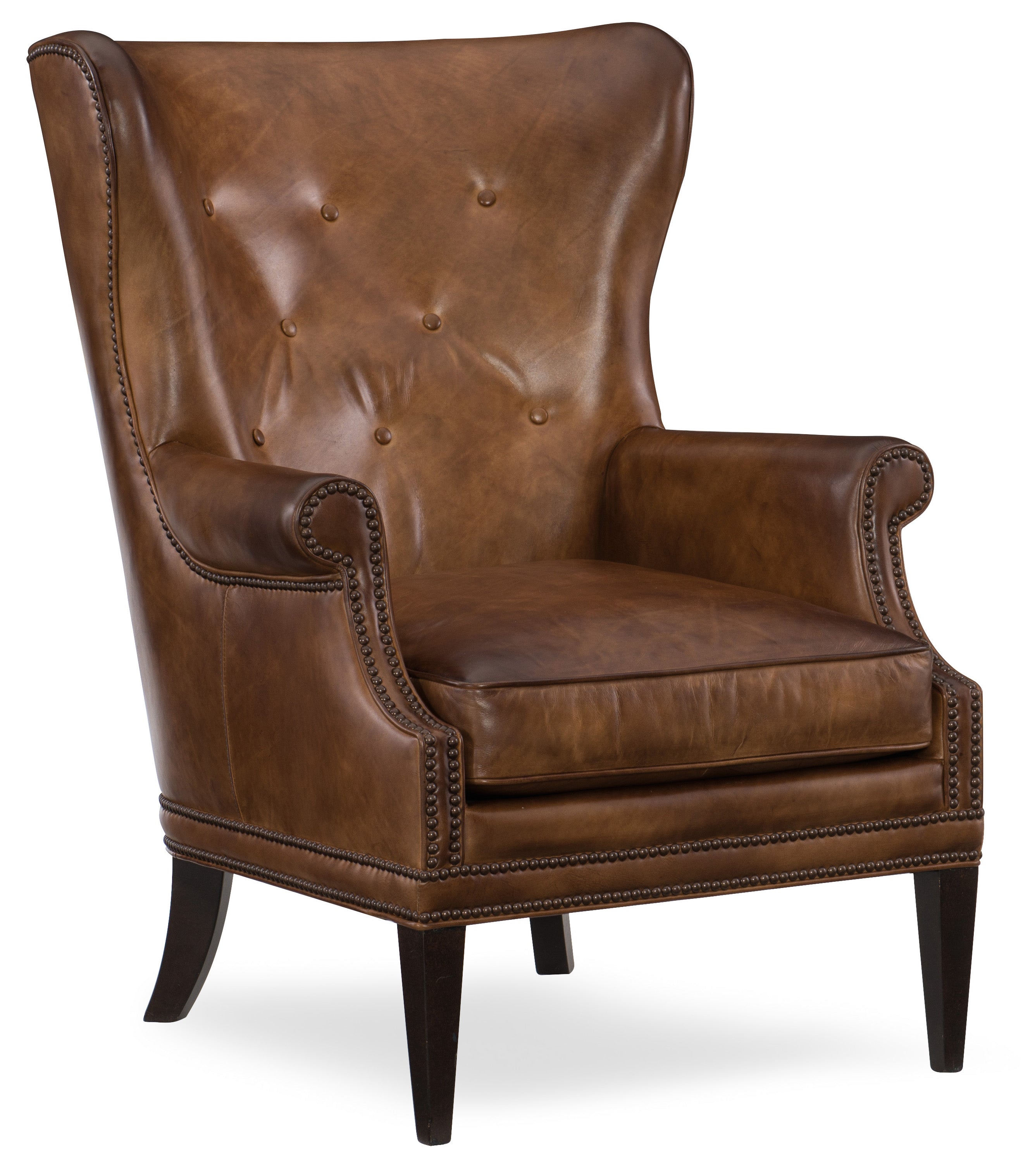 Maya Wing Club Chair | Natchez Brown