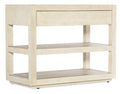 Cascade One-Drawer Nightstand | Lacquered Burlap