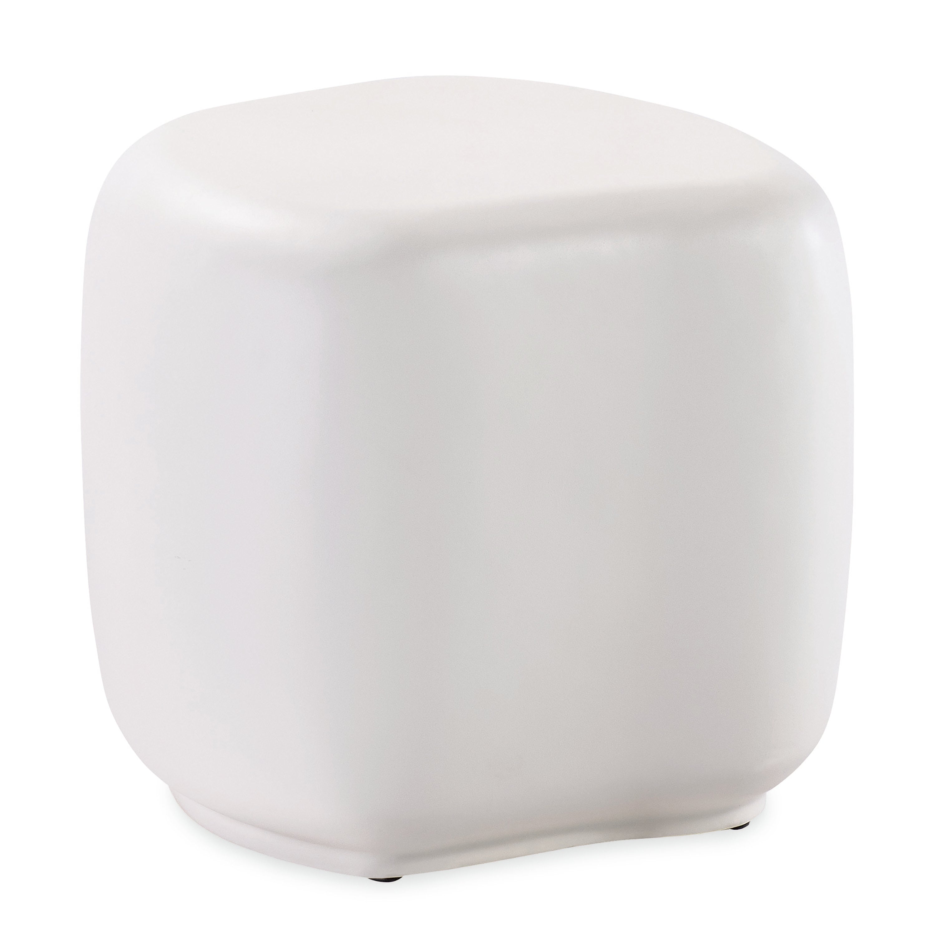 Pebble End Table - Bone