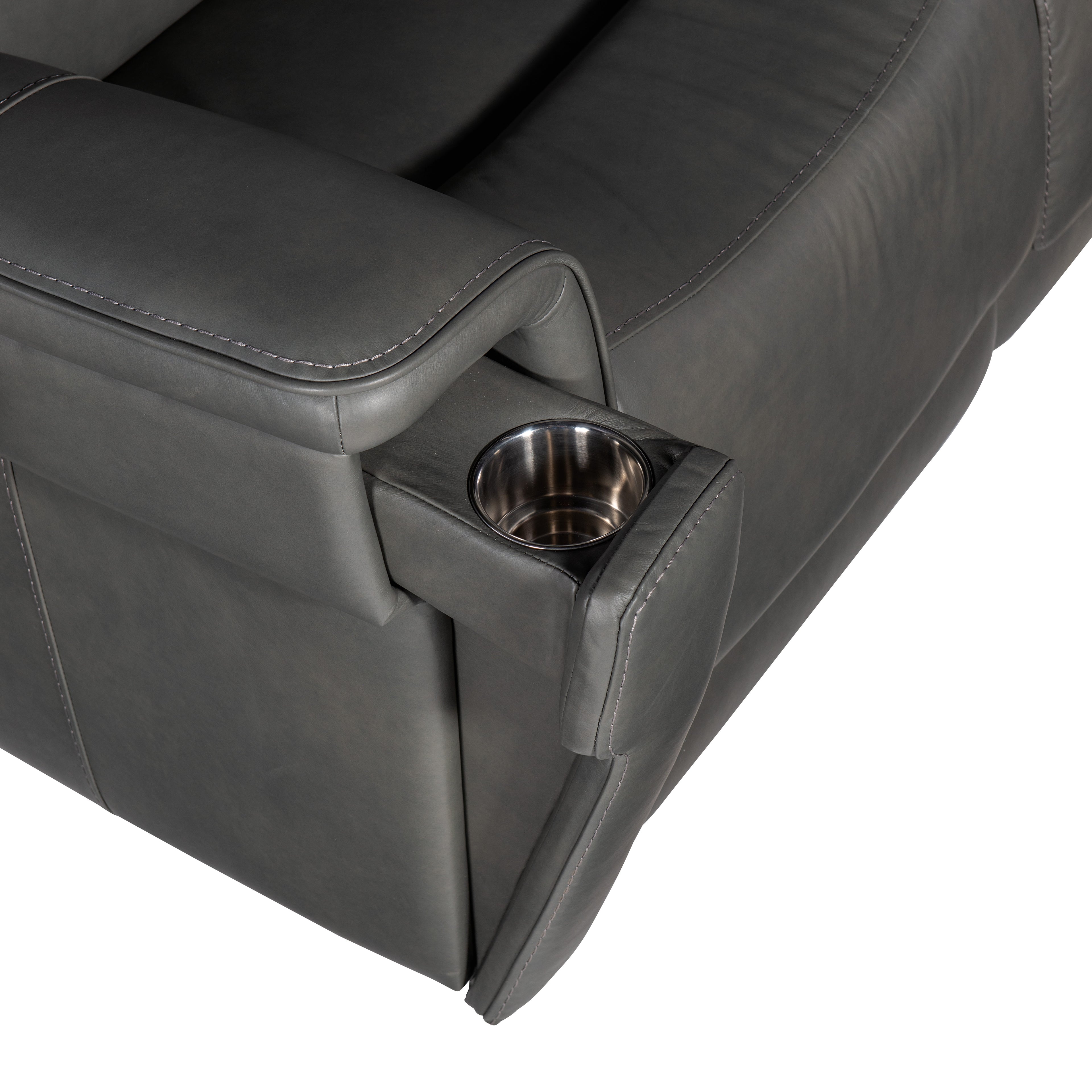 Lyra Zero Gravity Power Loveseat with Power Headrest and Lumbar | Grey