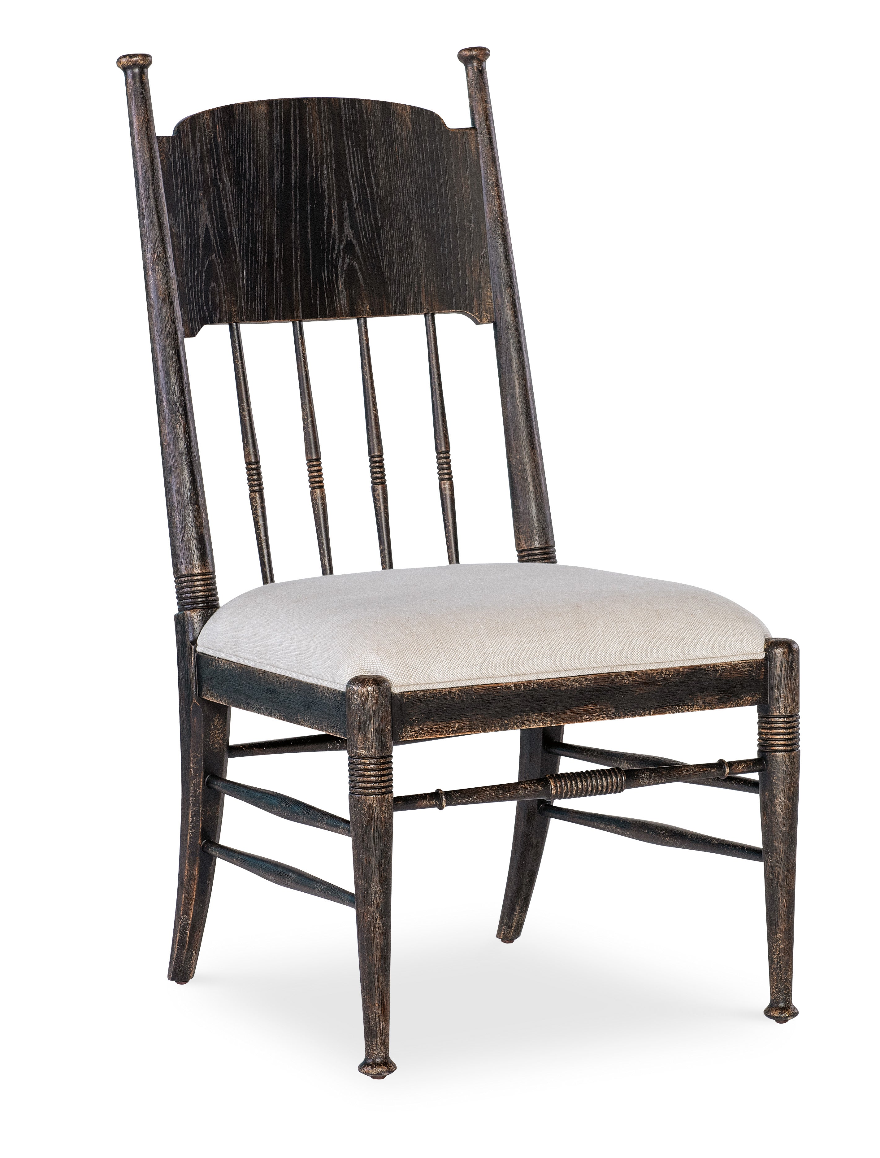 Americana Upholstered Seat Side Chair | Molasses